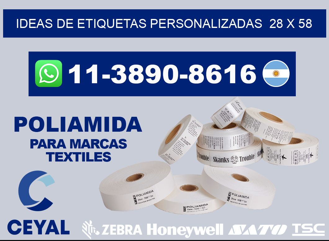 ideas de etiquetas personalizadas 28 x 58