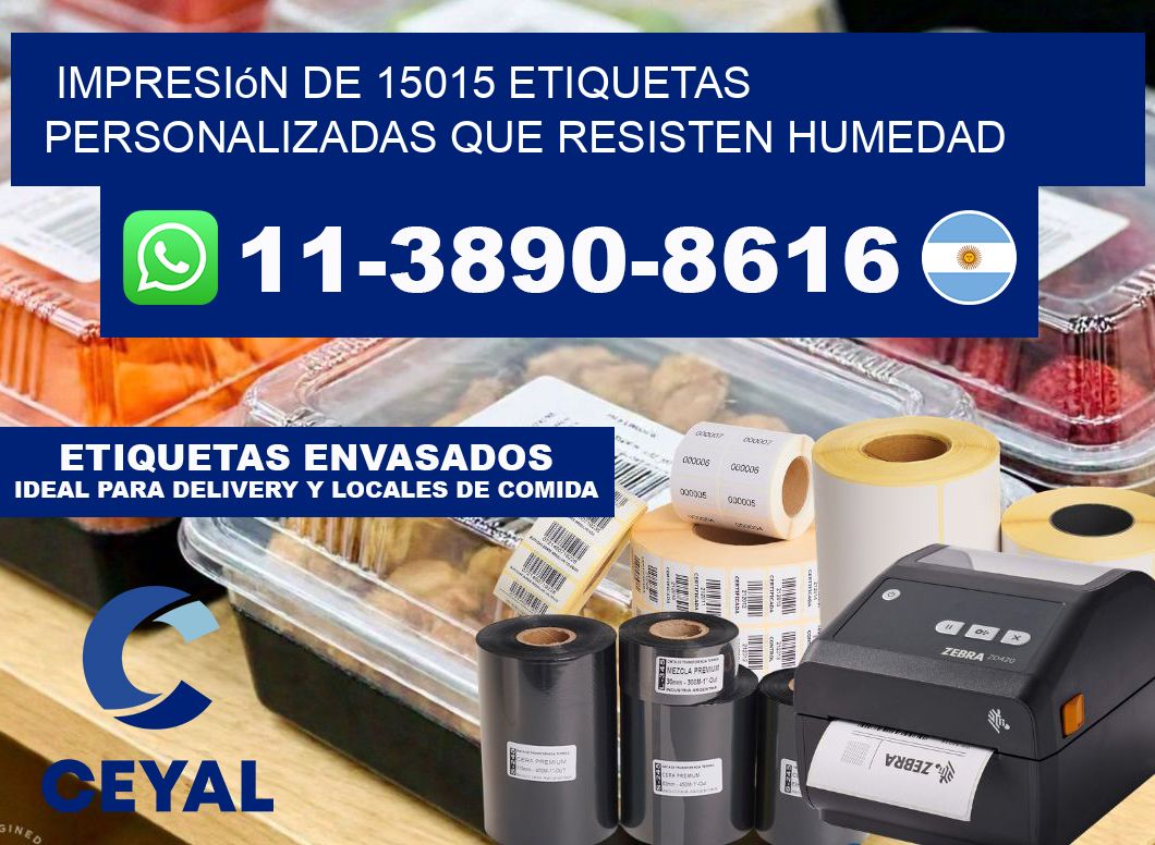 impresión de 15015 etiquetas personalizadas que resisten humedad