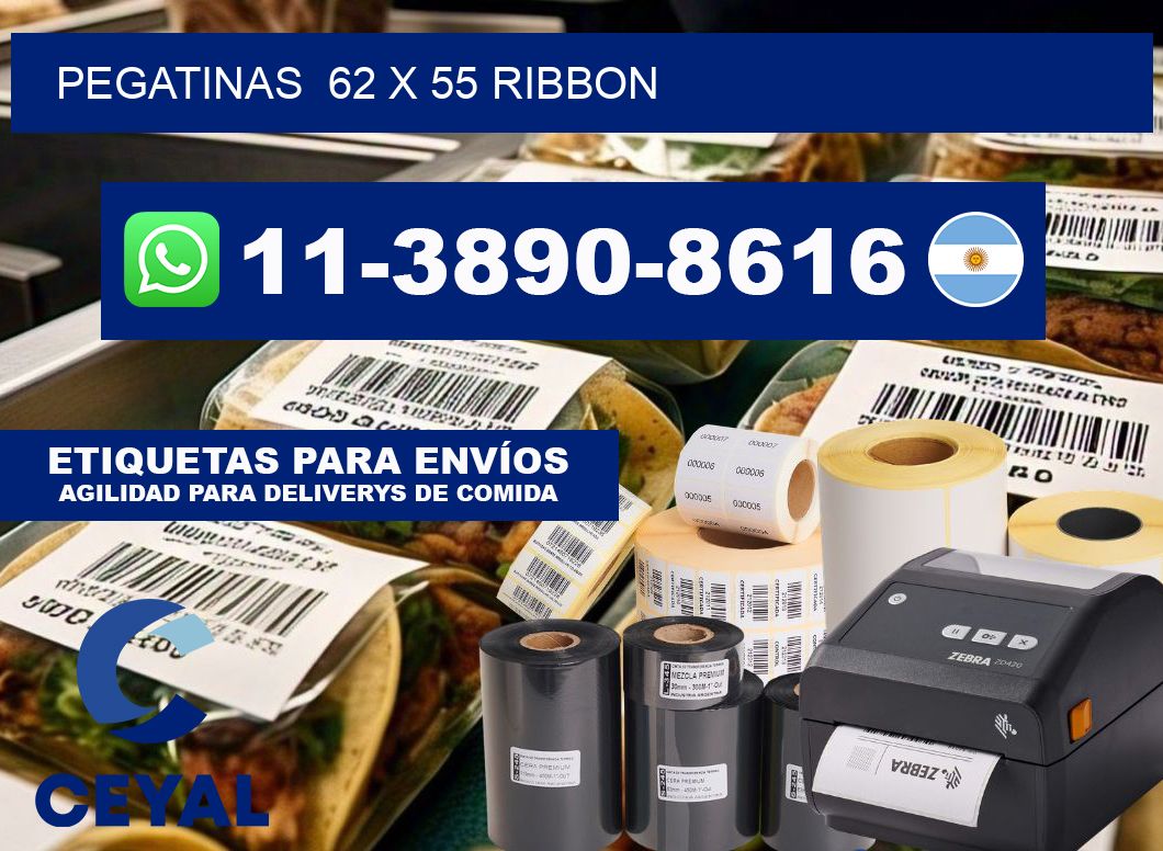 pegatinas  62 x 55 ribbon