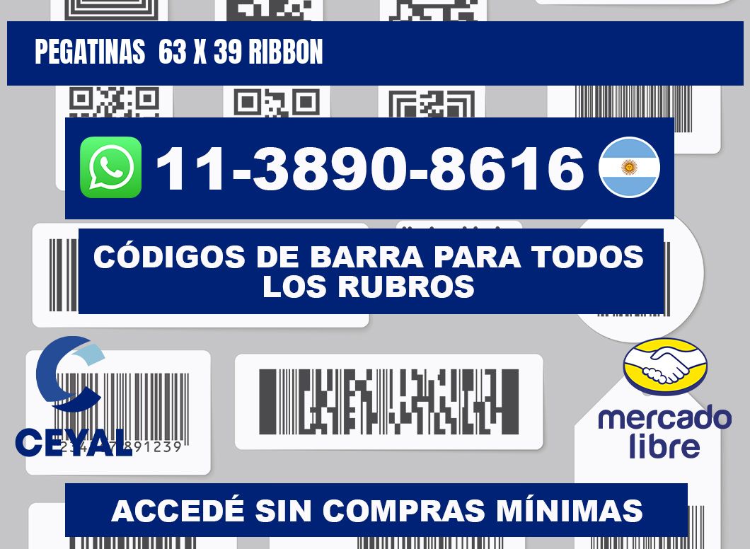 pegatinas  63 x 39 ribbon