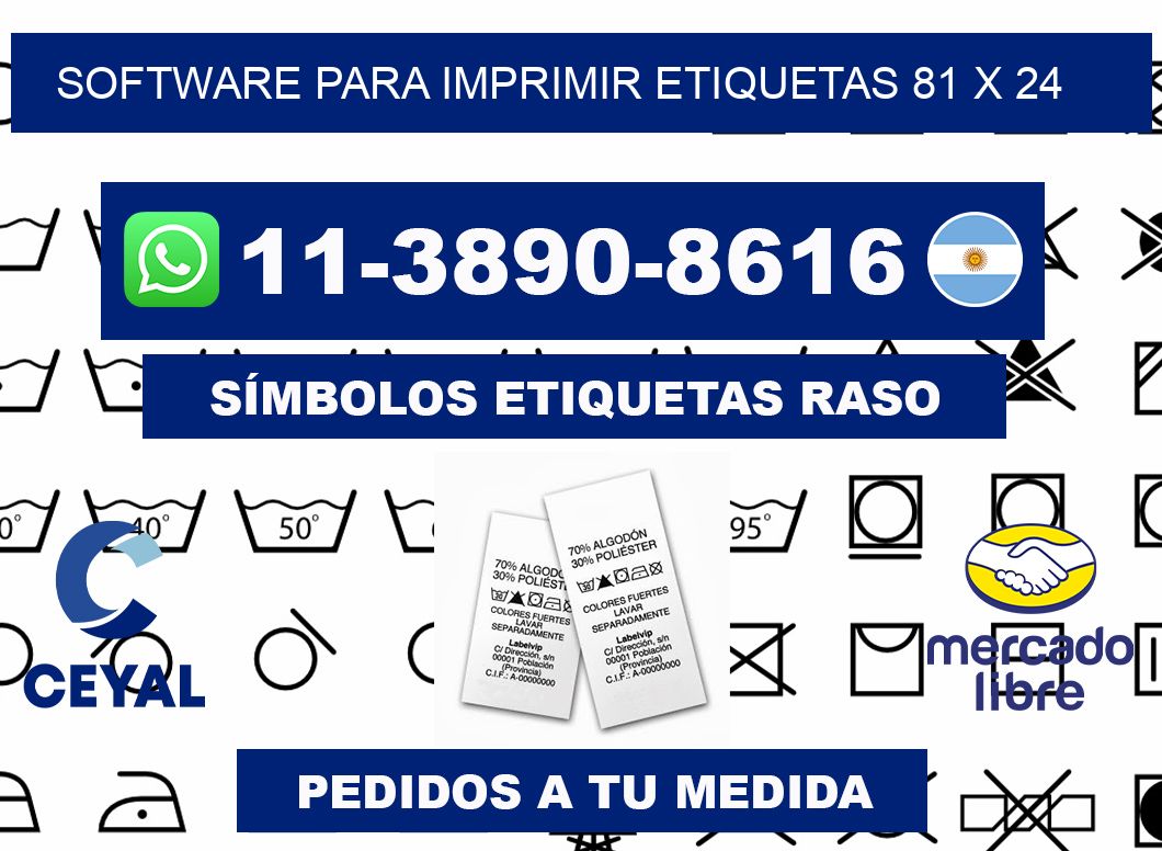 software para imprimir etiquetas 81 x 24