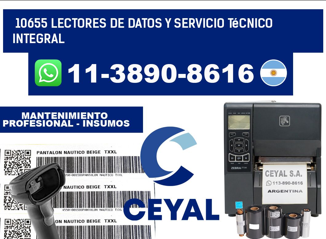 10655 Lectores de Datos y Servicio Técnico Integral