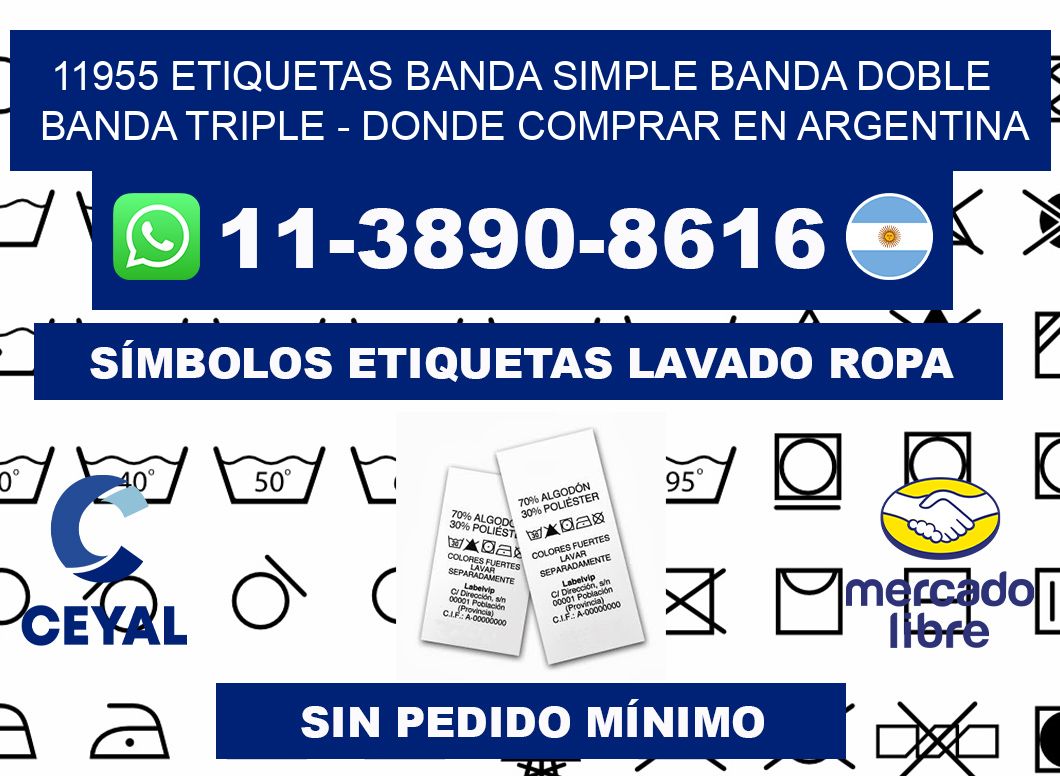 11955 etiquetas banda simple banda doble banda triple - Donde Comprar en Argentina