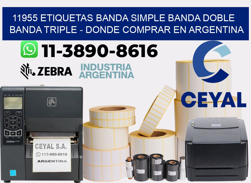 11955 etiquetas banda simple banda doble banda triple - Donde Comprar en Argentina
