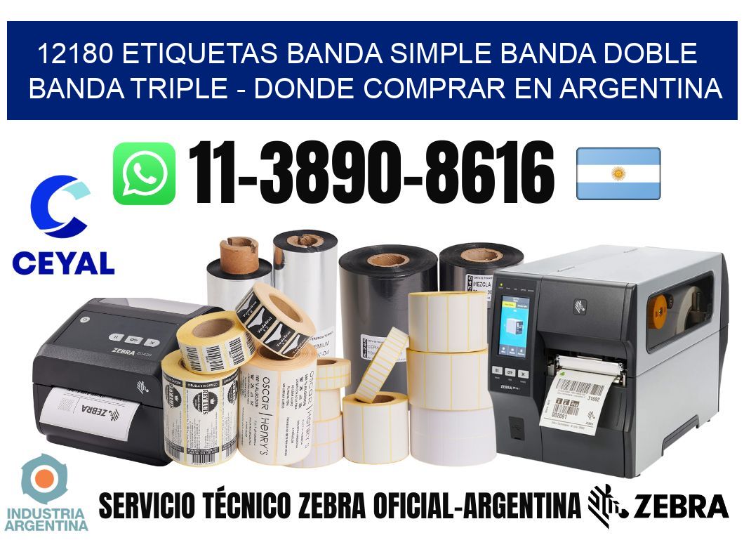 12180 etiquetas banda simple banda doble banda triple - Donde Comprar en Argentina