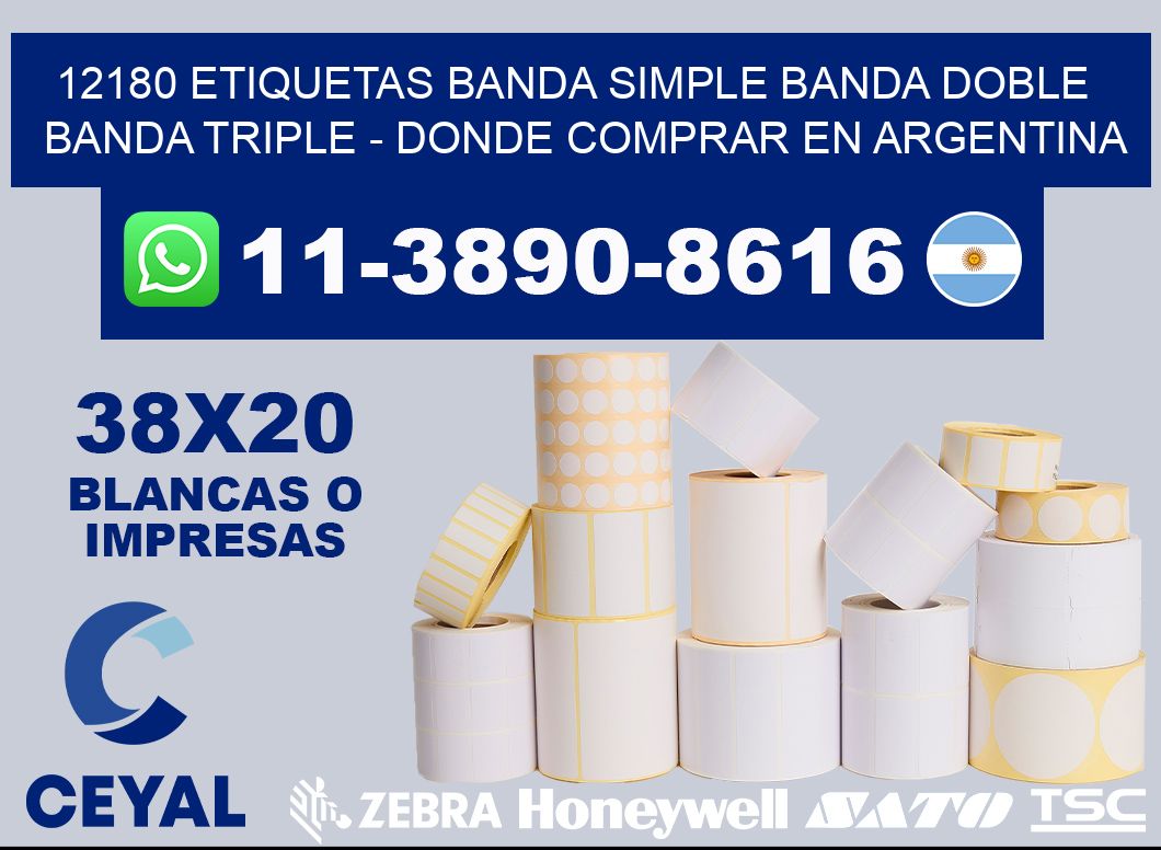 12180 etiquetas banda simple banda doble banda triple - Donde Comprar en Argentina