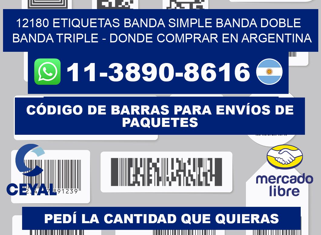 12180 etiquetas banda simple banda doble banda triple - Donde Comprar en Argentina