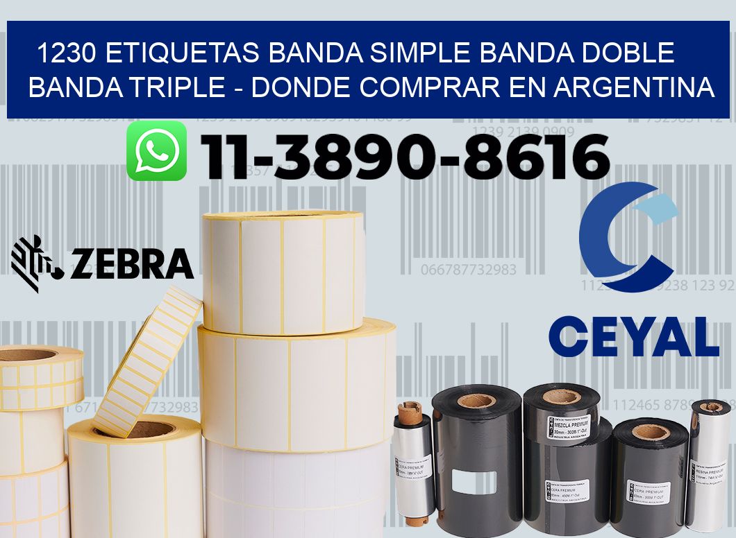 1230 etiquetas banda simple banda doble banda triple - Donde Comprar en Argentina
