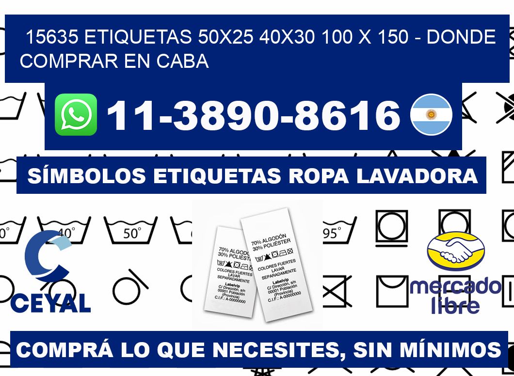 15635 etiquetas 50x25 40x30 100 x 150 - Donde Comprar en Caba