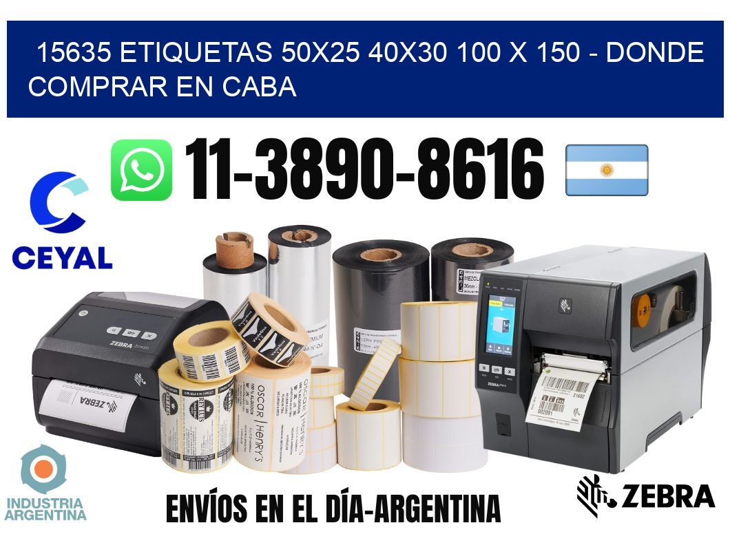 15635 etiquetas 50x25 40x30 100 x 150 - Donde Comprar en Caba