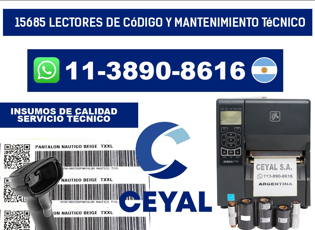 15685 Lectores de Código y Mantenimiento Técnico