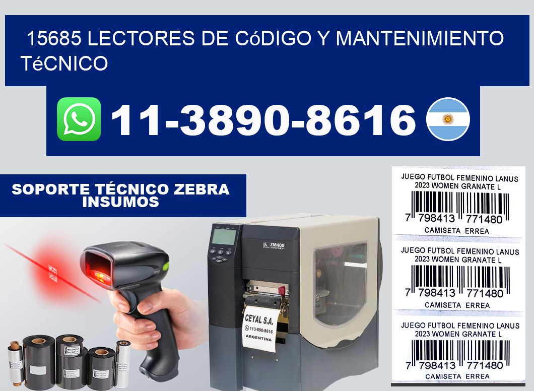 15685 Lectores de Código y Mantenimiento Técnico