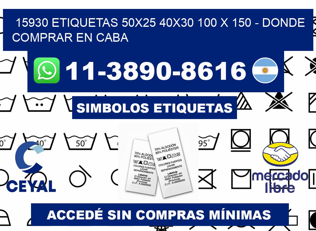 15930 etiquetas 50x25 40x30 100 x 150 - Donde Comprar en Caba