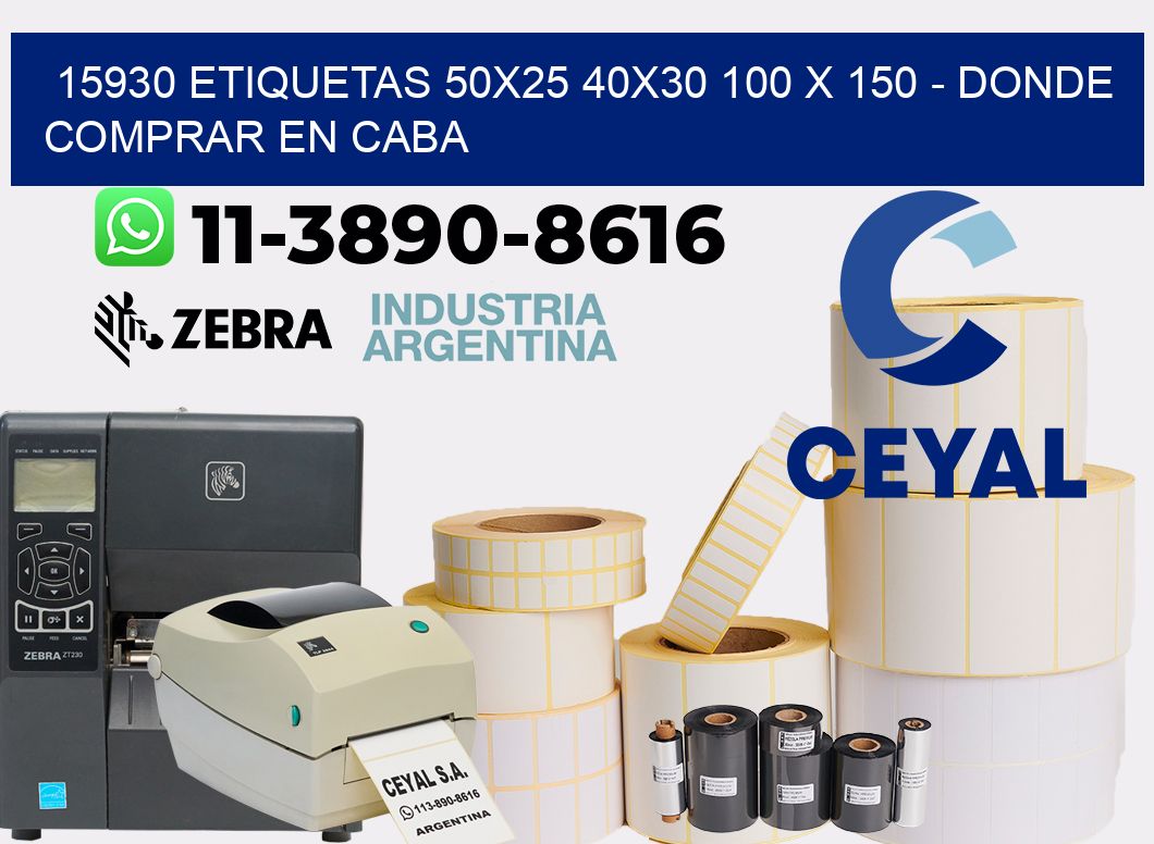 15930 etiquetas 50x25 40x30 100 x 150 - Donde Comprar en Caba