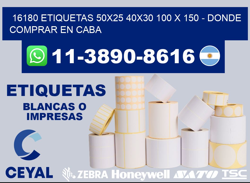 16180 etiquetas 50x25 40x30 100 x 150 - Donde Comprar en Caba
