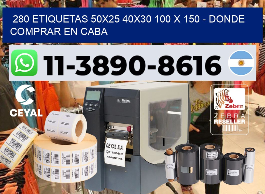 280 etiquetas 50×25 40×30 100 x 150 – Donde Comprar en Caba