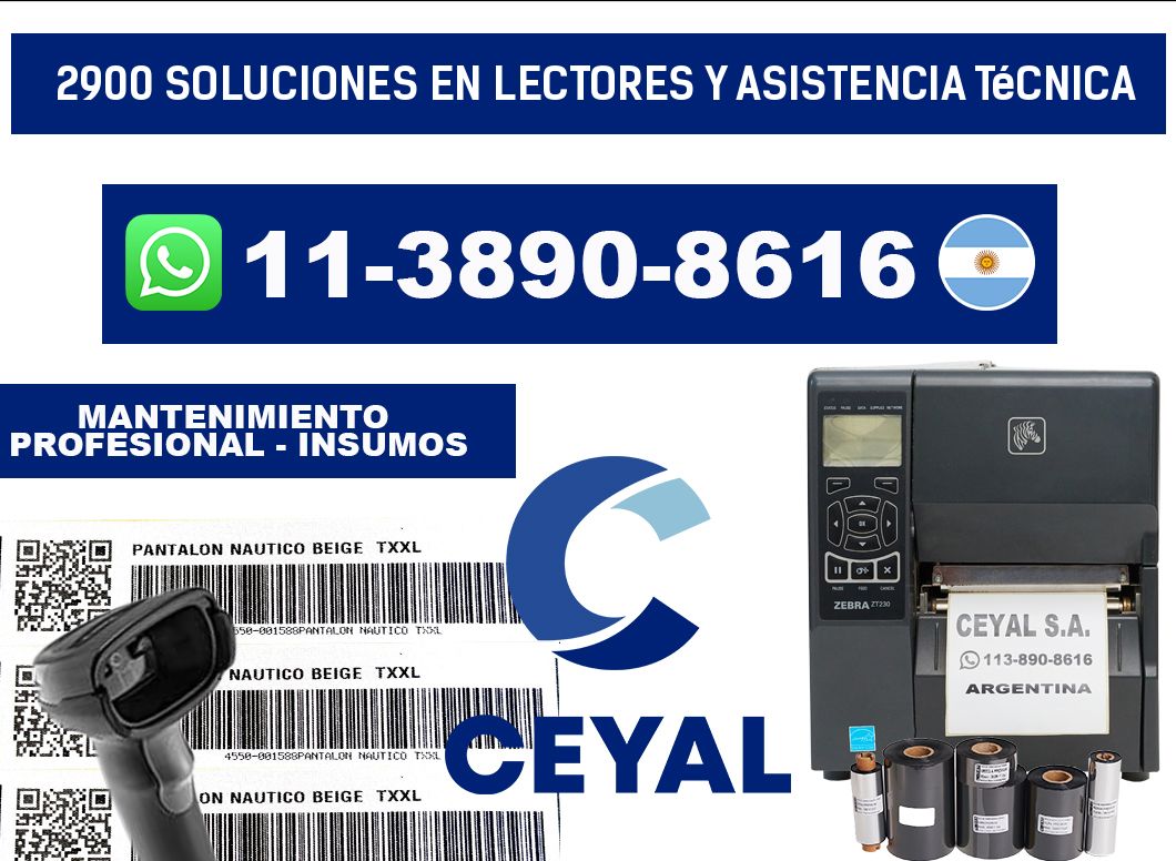 2900 Soluciones en Lectores y Asistencia Técnica
