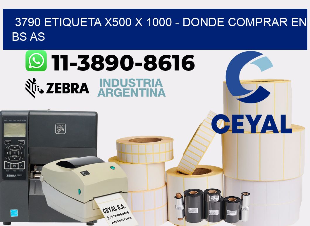 3790 etiqueta x500 x 1000 - Donde Comprar en bs as