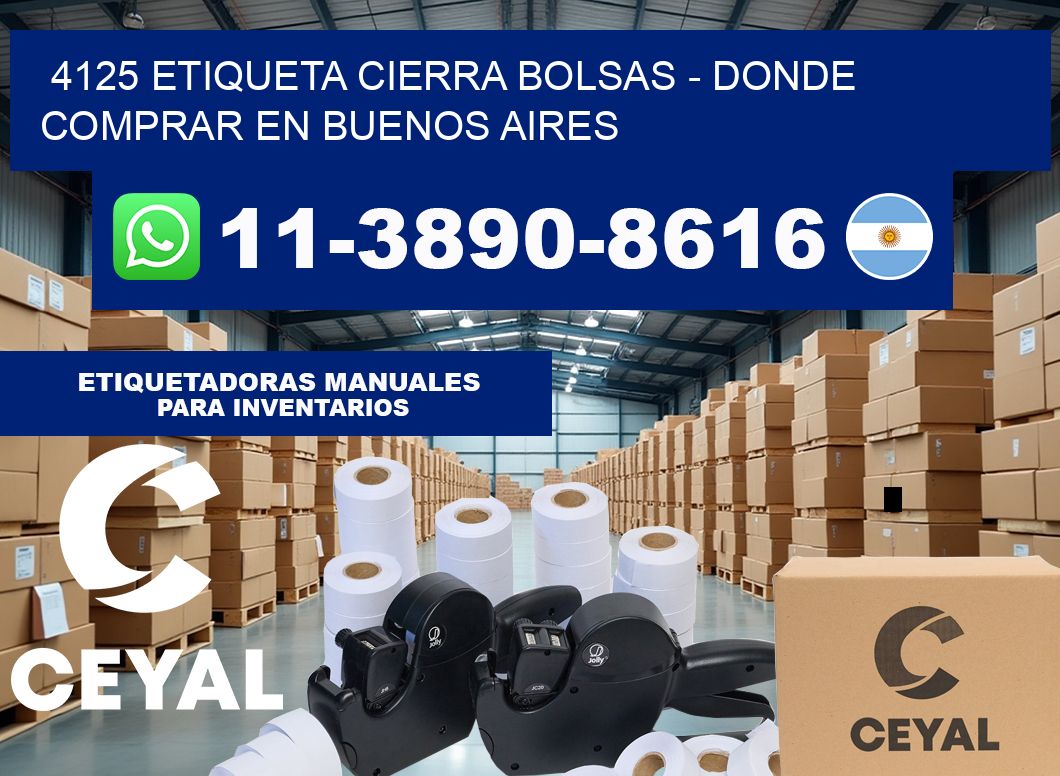 4125 etiqueta Cierra Bolsas – Donde Comprar en Buenos Aires