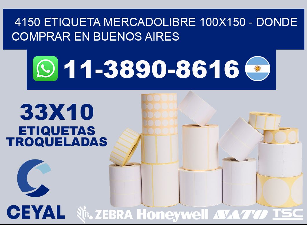 4150 etiqueta MercadoLibre 100x150 - Donde Comprar en Buenos Aires