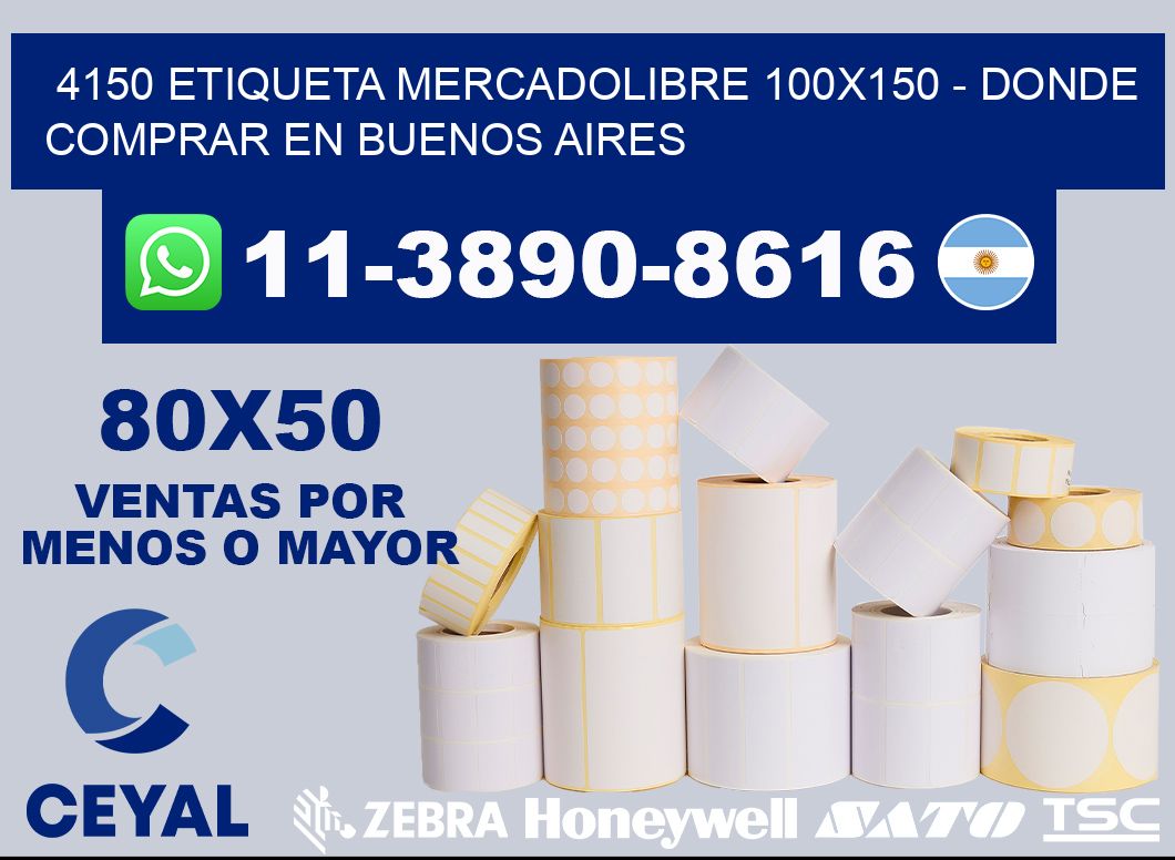 4150 etiqueta MercadoLibre 100x150 - Donde Comprar en Buenos Aires