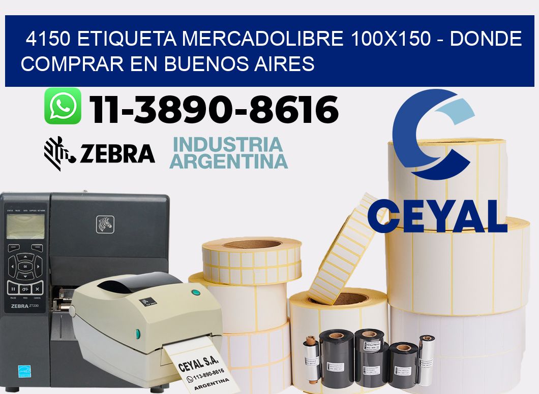 4150 etiqueta MercadoLibre 100x150 - Donde Comprar en Buenos Aires