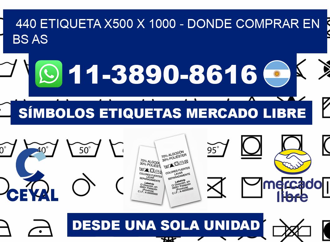 440 etiqueta x500 x 1000 - Donde Comprar en bs as