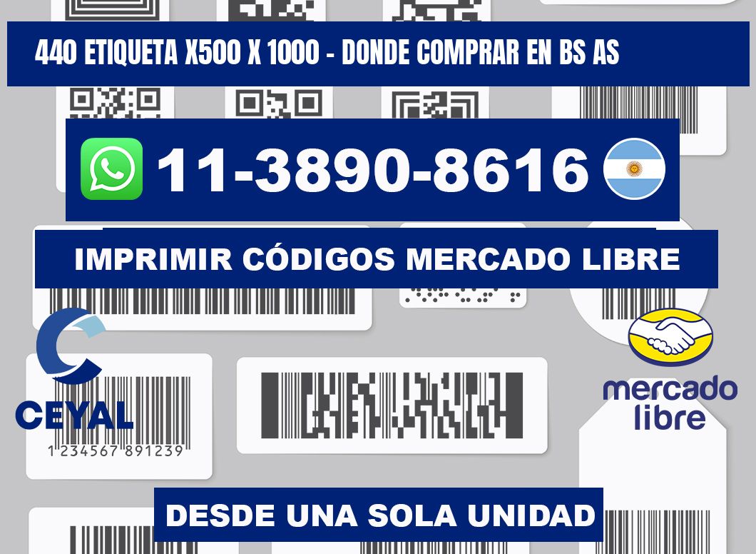 440 etiqueta x500 x 1000 - Donde Comprar en bs as
