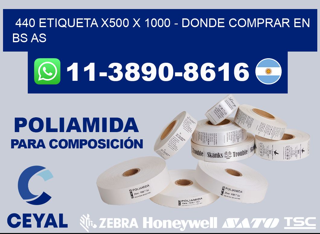 440 etiqueta x500 x 1000 - Donde Comprar en bs as