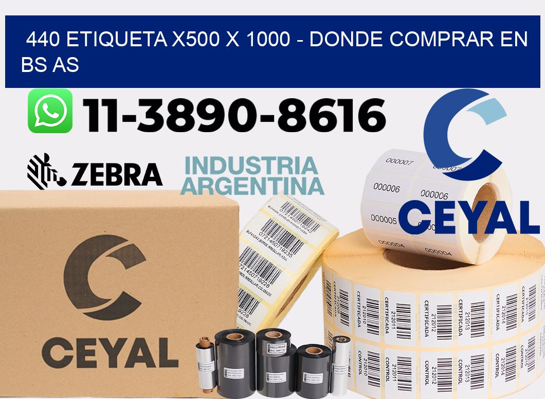 440 etiqueta x500 x 1000 - Donde Comprar en bs as