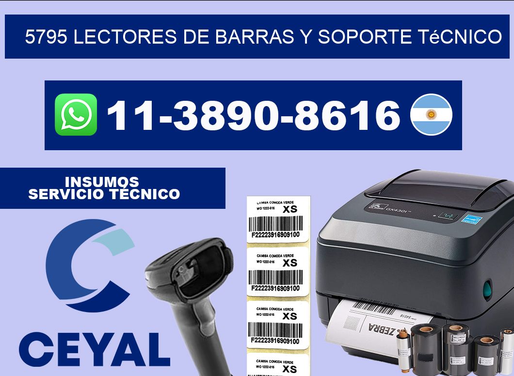 5795 Lectores de barras y Soporte Técnico