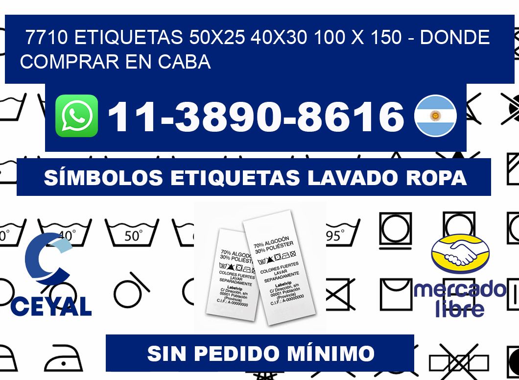 7710 etiquetas 50x25 40x30 100 x 150 - Donde Comprar en Caba