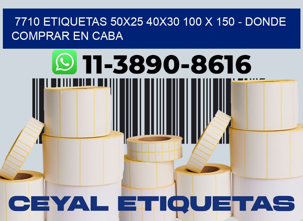 7710 etiquetas 50x25 40x30 100 x 150 - Donde Comprar en Caba