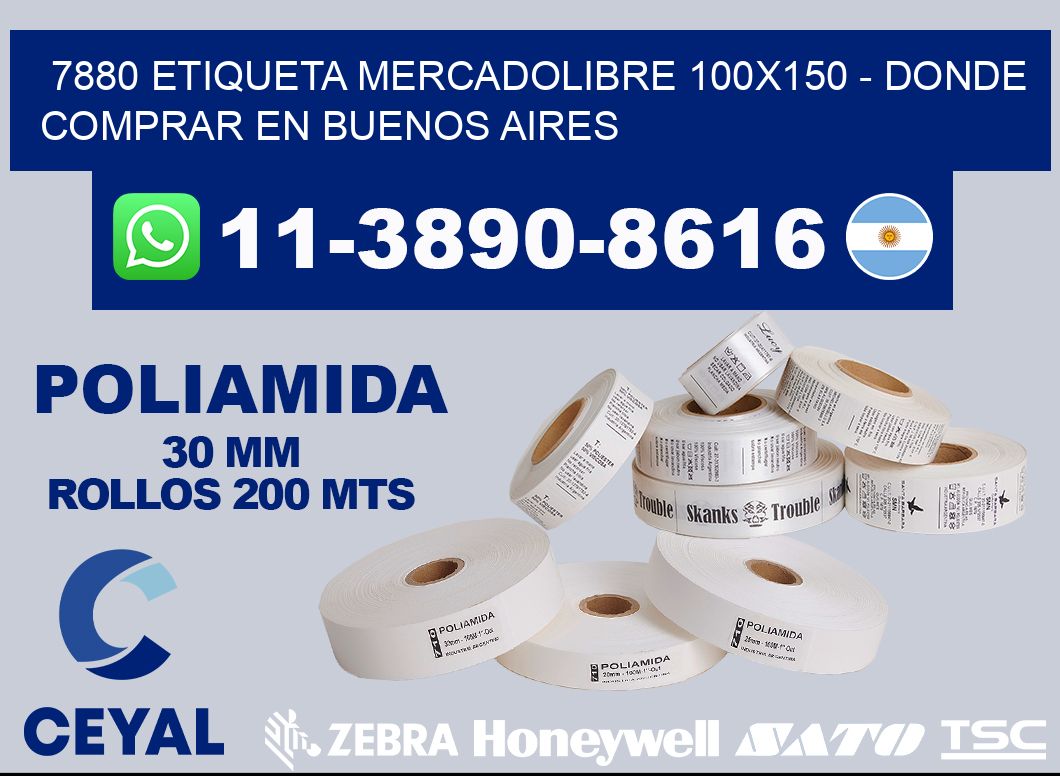 7880 etiqueta MercadoLibre 100x150 - Donde Comprar en Buenos Aires
