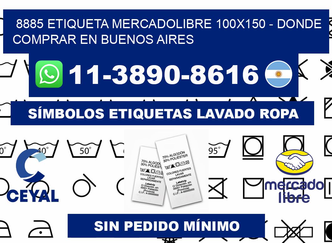 8885 etiqueta MercadoLibre 100x150 - Donde Comprar en Buenos Aires