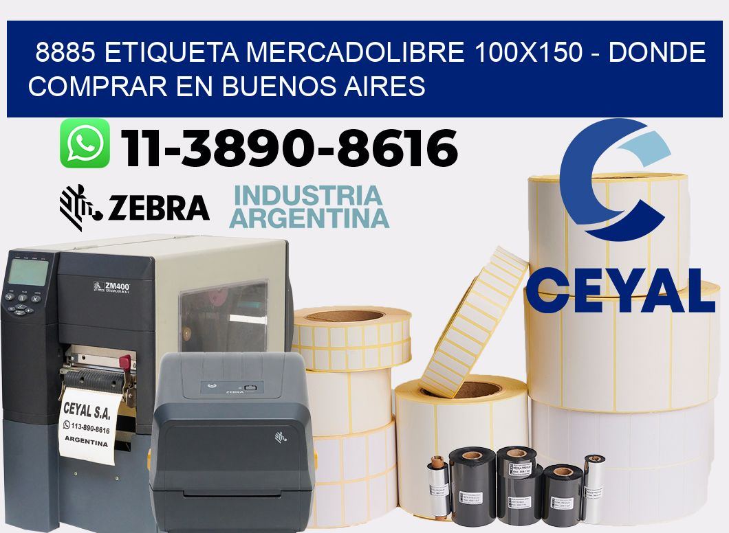 8885 etiqueta MercadoLibre 100x150 - Donde Comprar en Buenos Aires