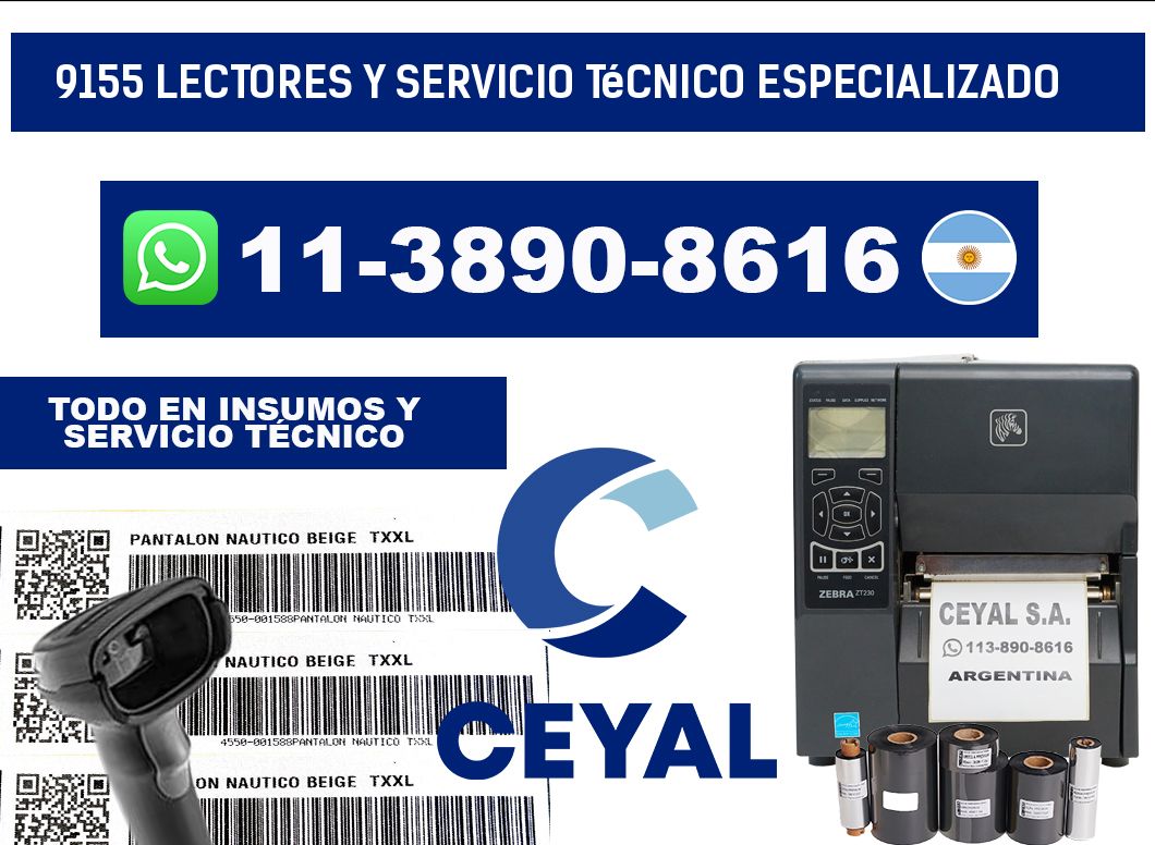 9155 Lectores y Servicio Técnico Especializado