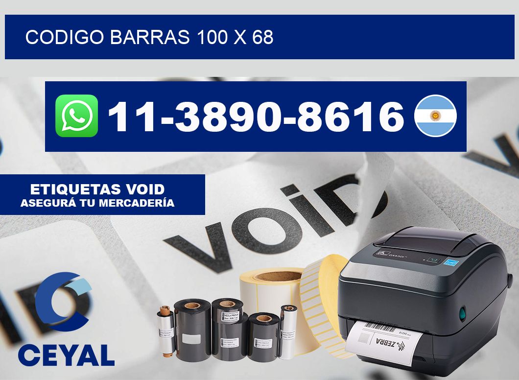 Codigo barras 100 x 68