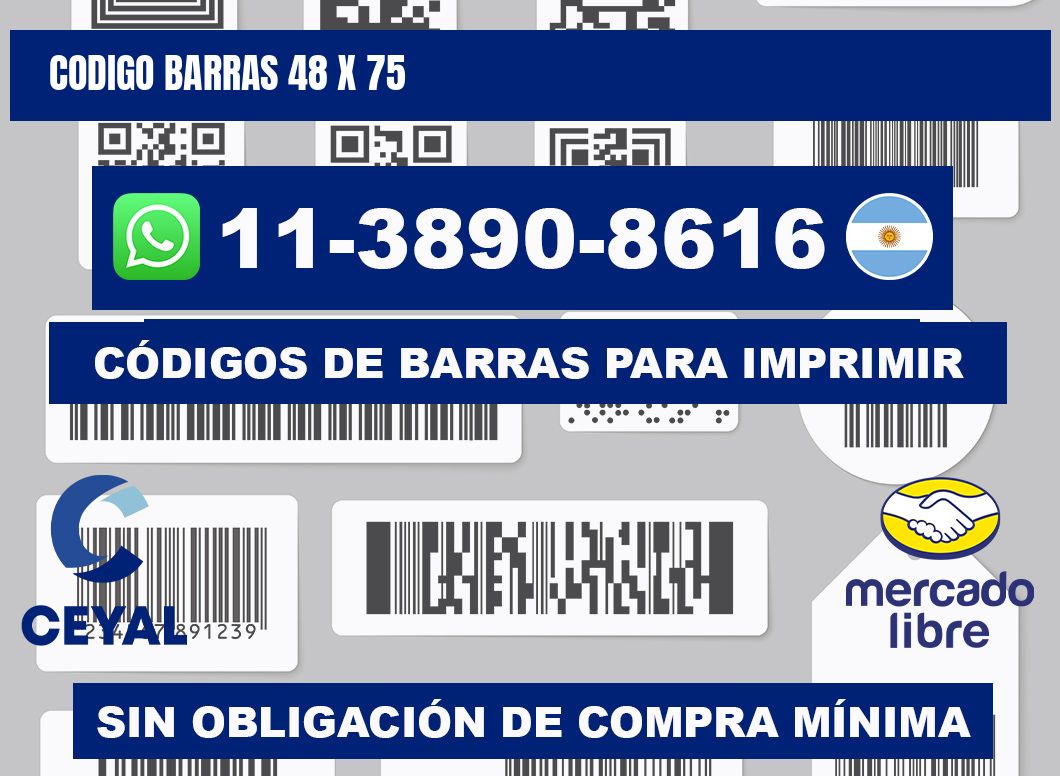 Codigo barras 48 x 75