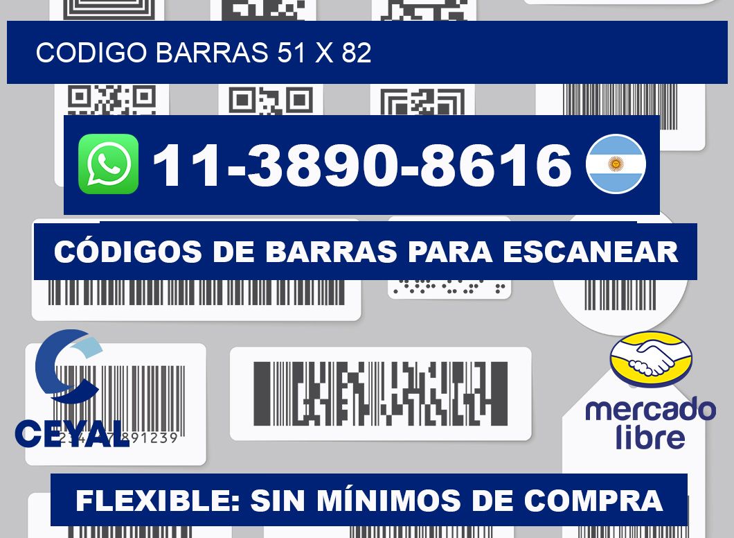 Codigo barras 51 x 82