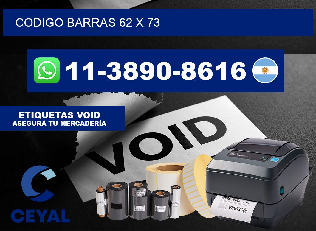Codigo barras 62 x 73