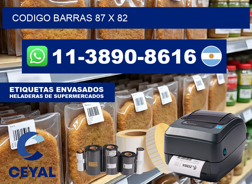Codigo barras 87 x 82