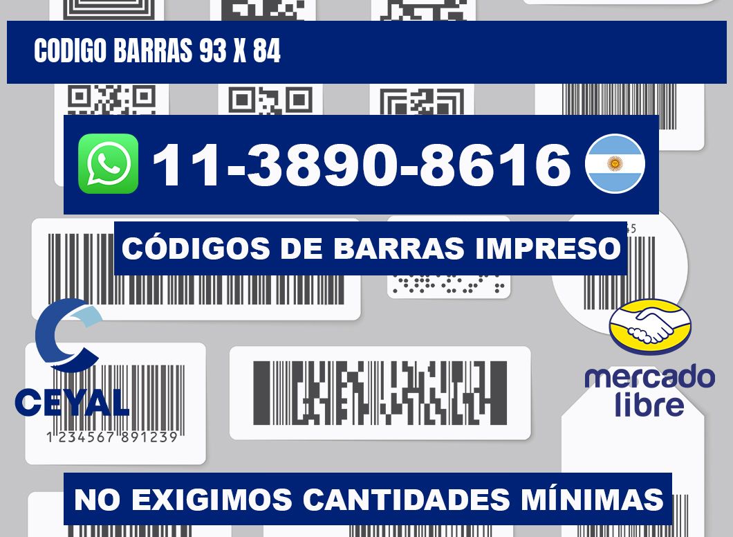 Codigo barras 93 x 84