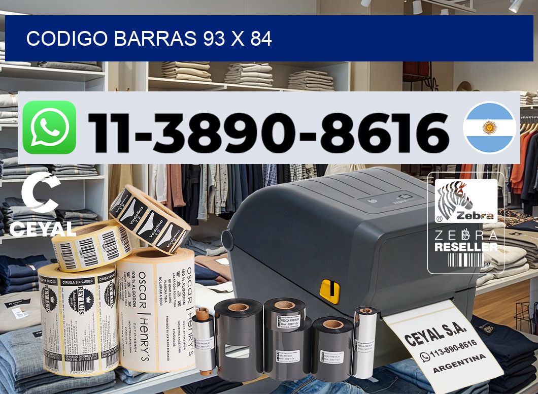 Codigo barras 93 x 84