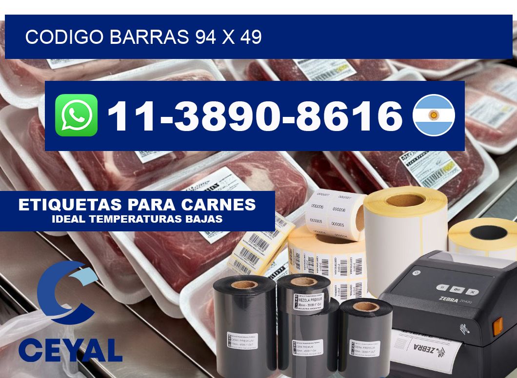 Codigo barras 94 x 49