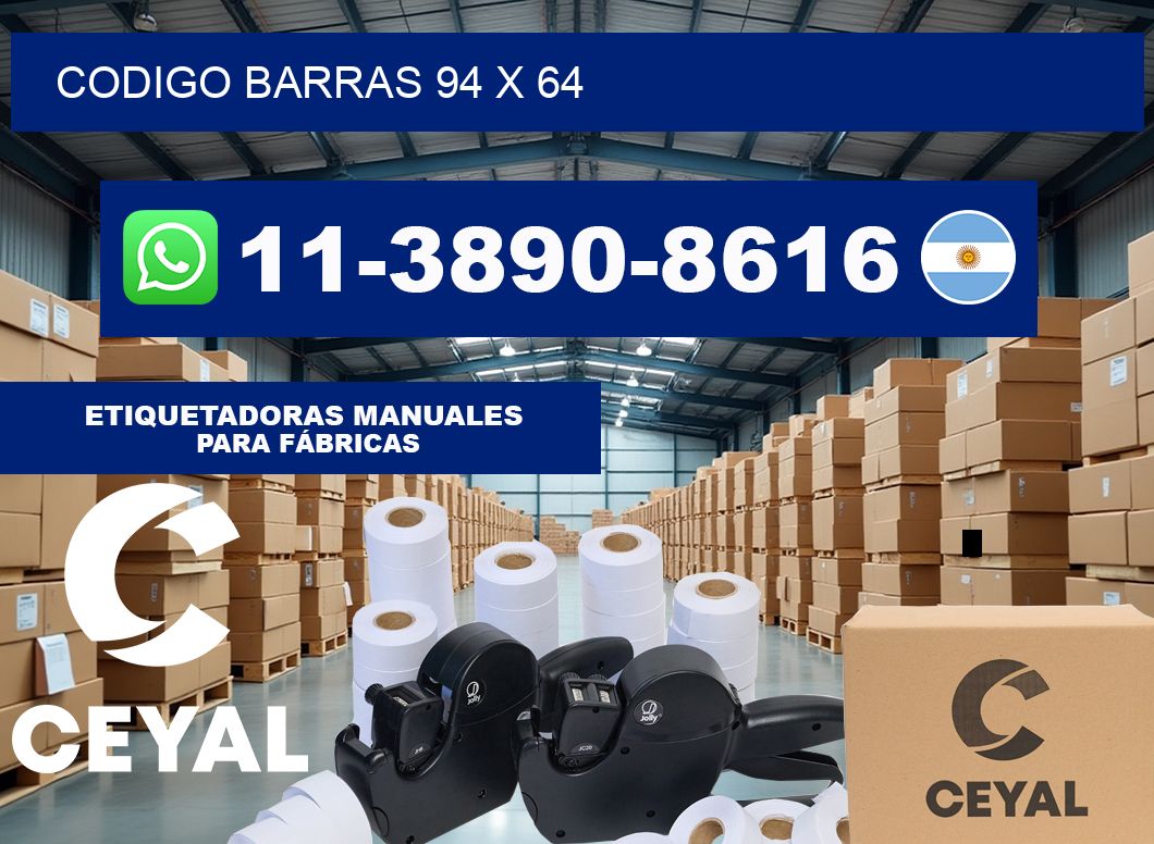 Codigo barras 94 x 64