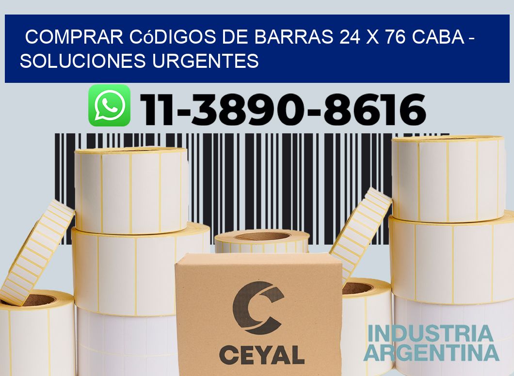 Comprar códigos de barras 24 x 76 CABA - soluciones urgentes