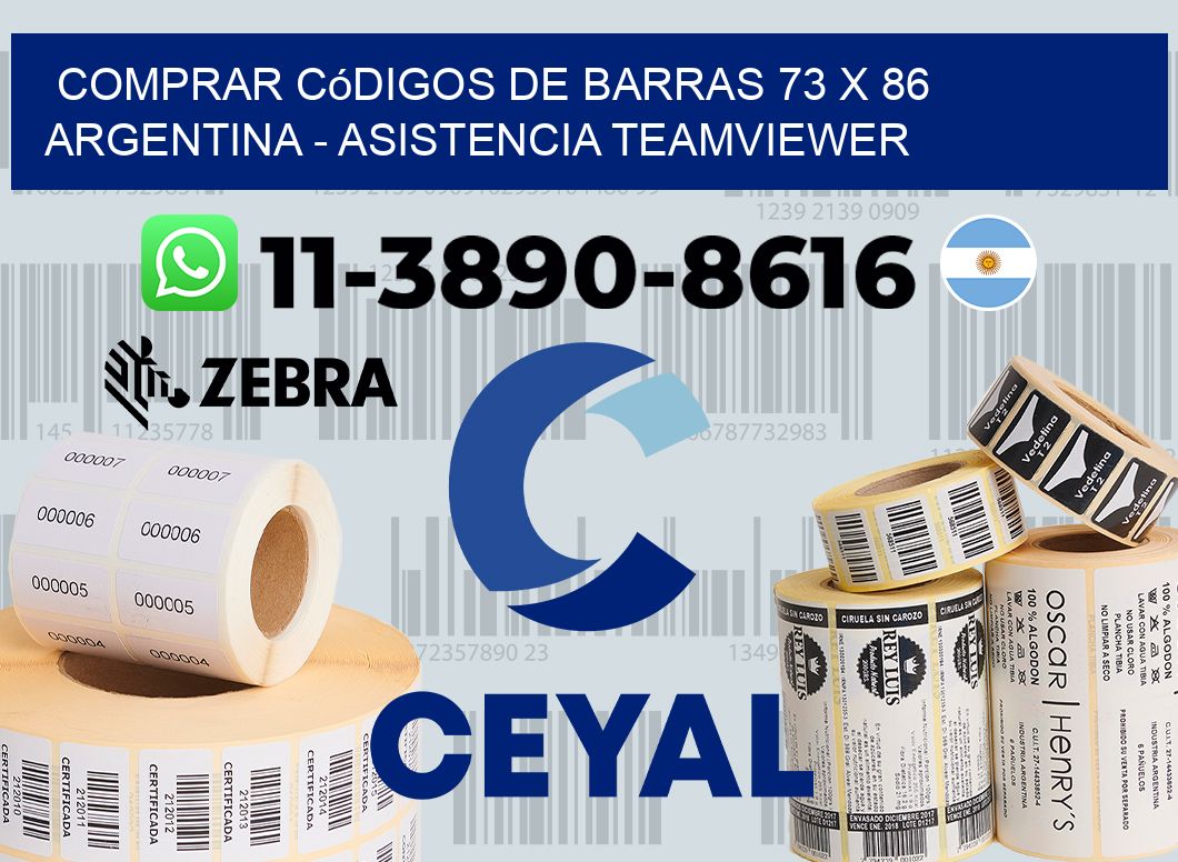 Comprar códigos de barras 73 x 86 argentina - asistencia teamviewer