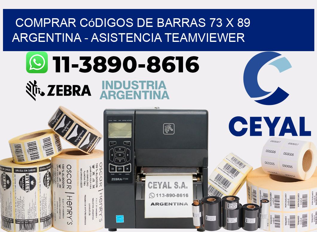 Comprar códigos de barras 73 x 89 argentina - asistencia teamviewer