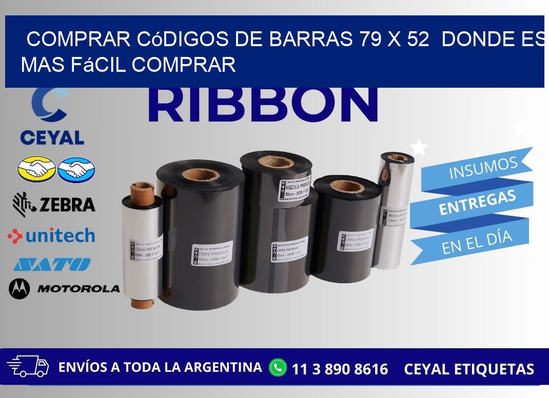 Comprar códigos de barras 79 x 52 Donde es mas fácil comprar